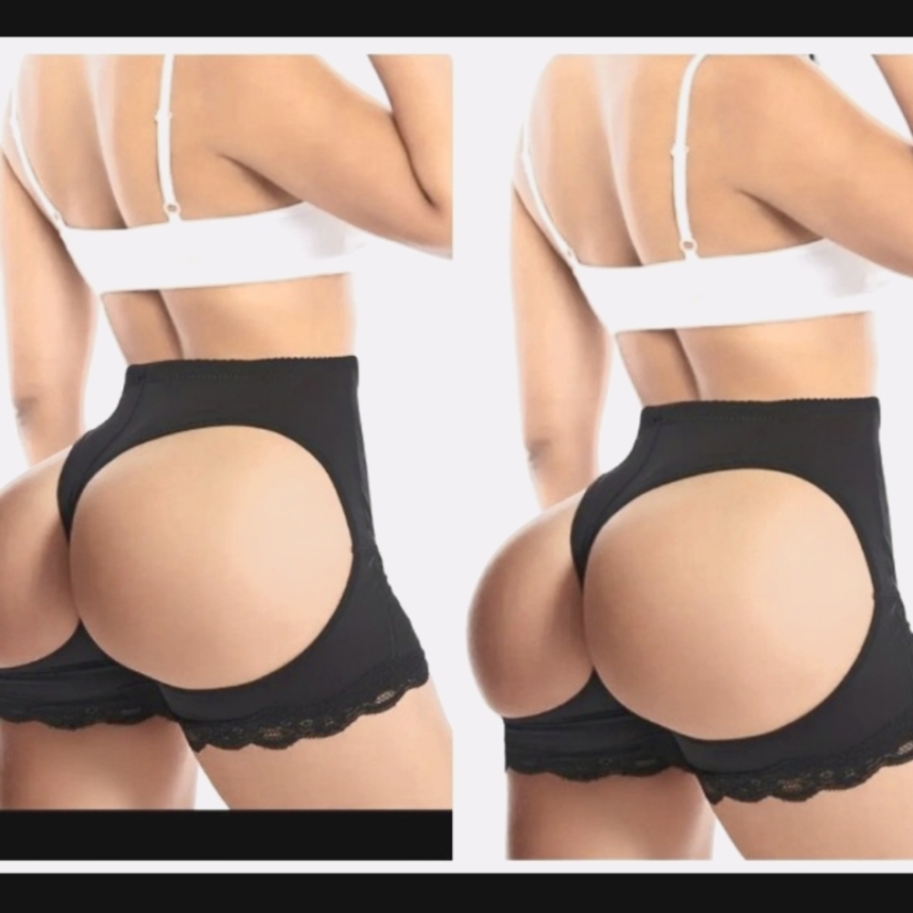 Black Butt Lifter Bbl ButtLift BoyShort Brazilian Buttlift Open Butt Compression